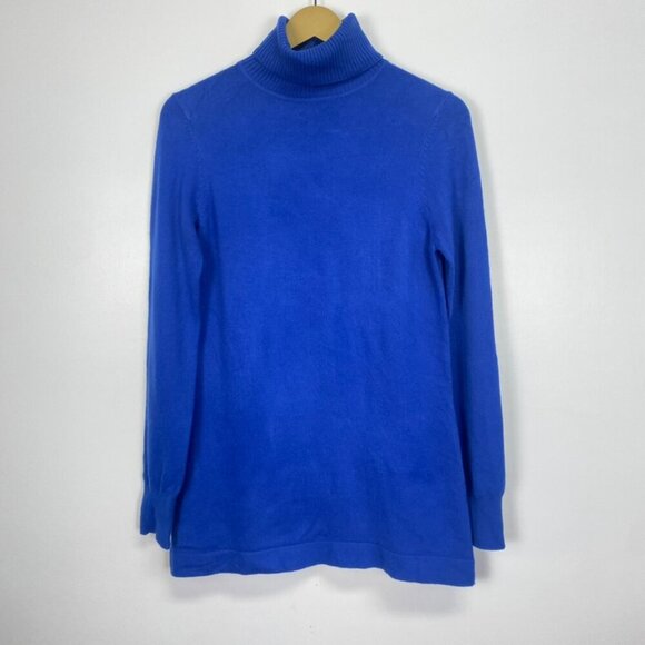 French Connection Blue Turtleneck Sweater - Picture 2 of 9